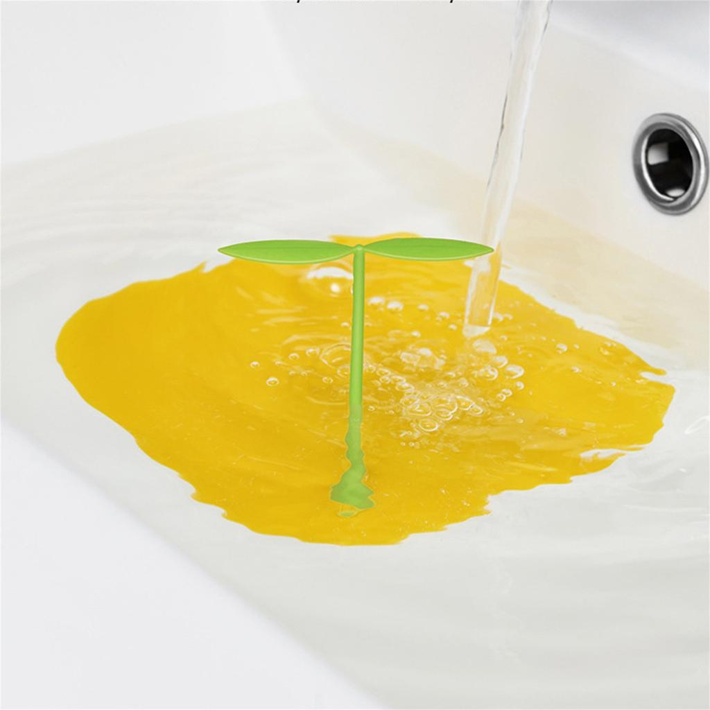 6-inch Cute Sprouts Floor Drains Cover, Bathtub Stopper Cover, Silicone Floor Drains Cover