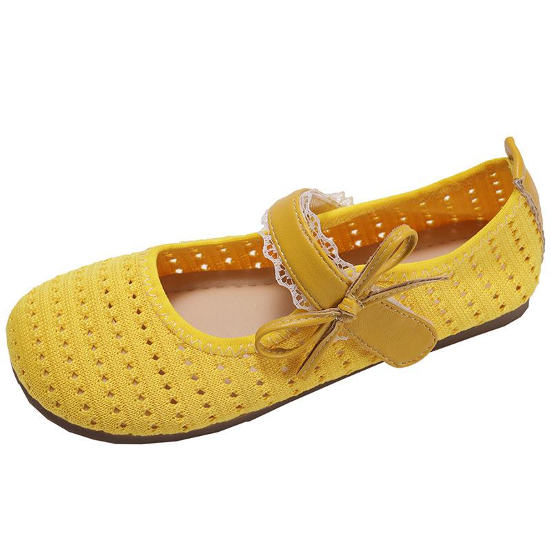 Retro round head inner height increase shallow mouth flat-soled single shoes women's summer 2025 new models with skirt soft sole French Mary Jane sh