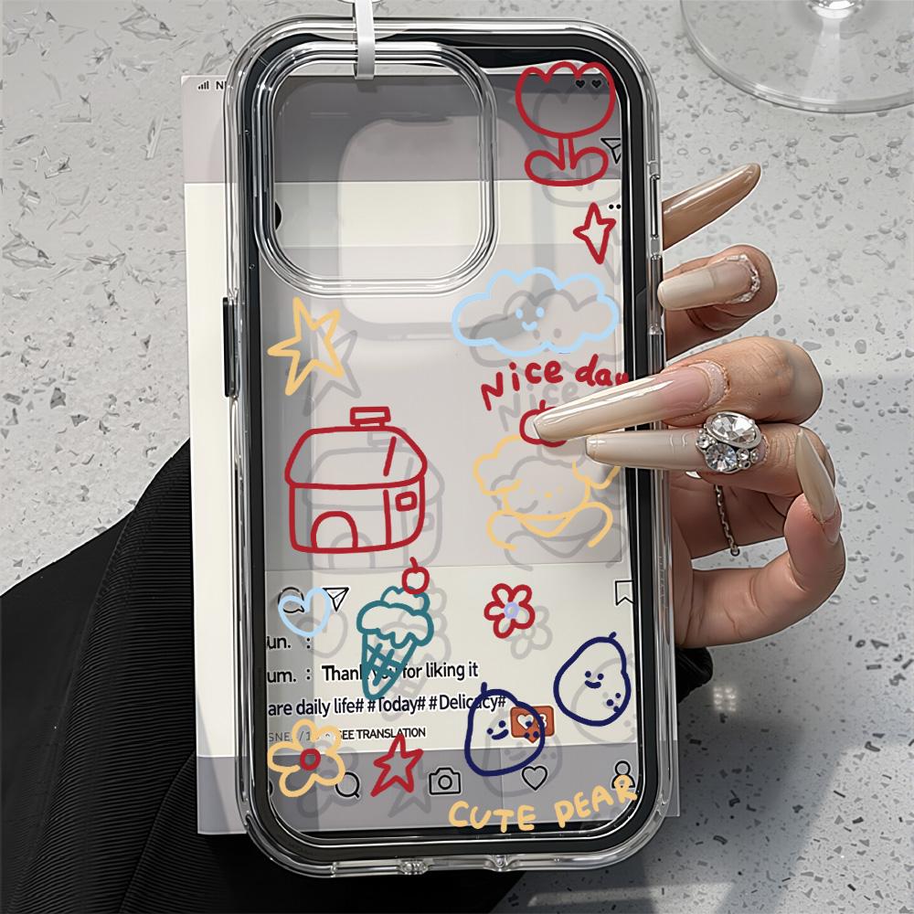 Painted Phone Case for iPhone 17 11 12 13 14 15 16 iPhone 17 12 13 14 15 16 Pro 17 12 13 14 15 16 Pro Max  High Quality Painted Animal Cute Phone Case