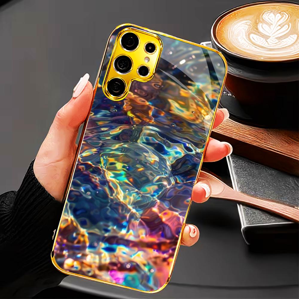 Neues Modell Atmosphäre Schlichtheit High-End Galvanisiertes Glas Handyhülle für Samsung Galaxy S26 S25 S24 S23 S22 S21 FE, Ultra, Plus