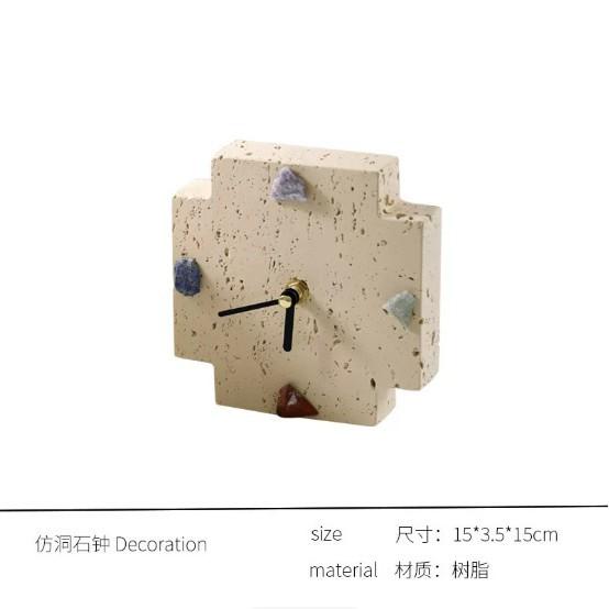 Luxury Modern Desk Clock - High-End Tabletop Art Ornament for Office, Study Room, Bookshelf & Sample Room, Elegant Timepiece Decor