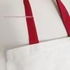 Customized Eco-friendly Canvas Tote Bag with Zipper for School or Shopping