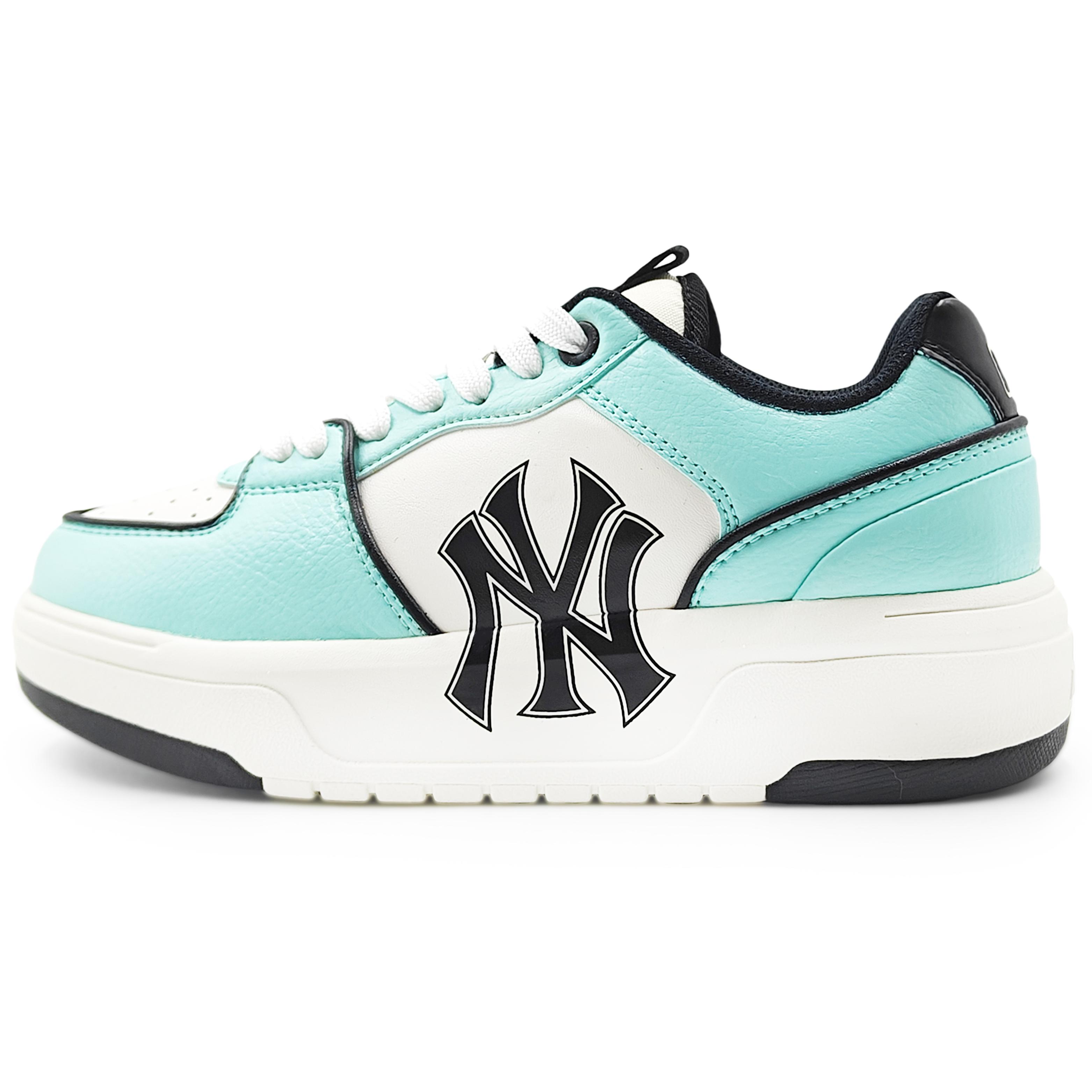 

MLB Chunky Liner Abrasion Resistant Low top Skateboard Shoes Unisex White Green 3ASXCA12N-50WHS(Team1284- 1) 44