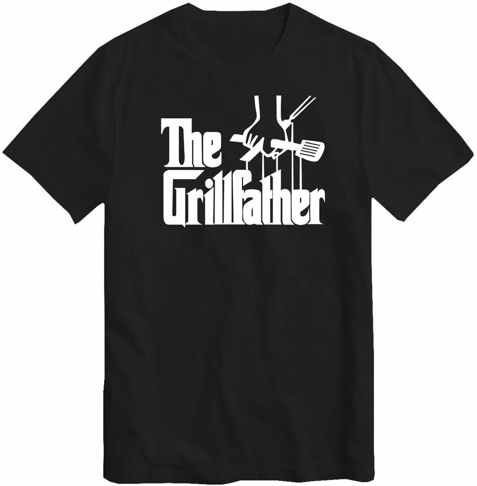 The Grillfather Bbq Lover Tshirt Gifts For Dadhusband Chef Bbq Party Top Tee