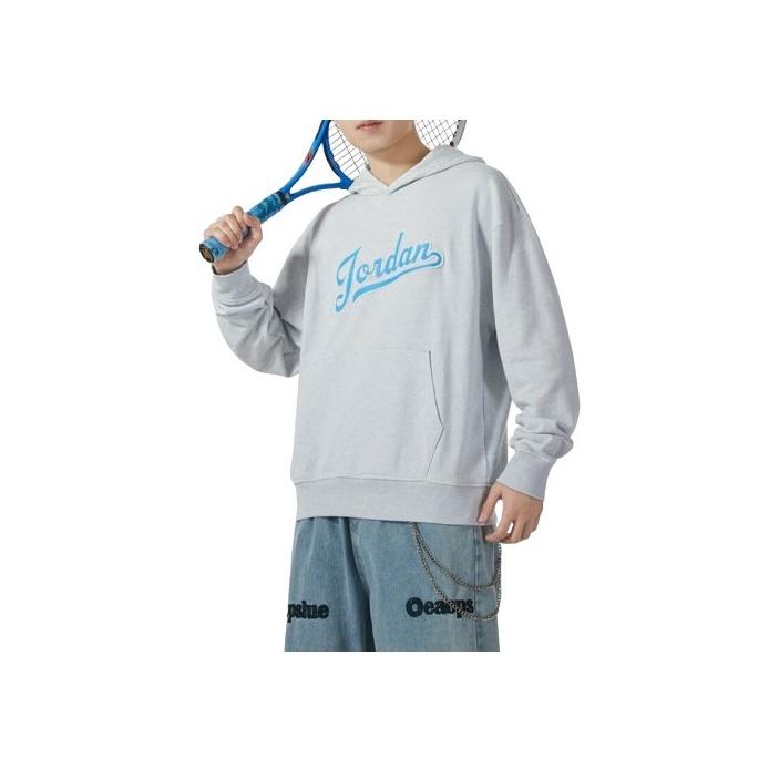 

Jordan Толстовка с капюшоном и длинным рукавом с буквенным дизайном, мужская толстовка серого цвета FN4614-043 XL