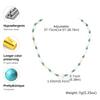 Ocean Style Shell Beads Chain Necklace for Women, Handmade Braided Adjustable Necklace, Stainless Steel Summer Beach Jewelry