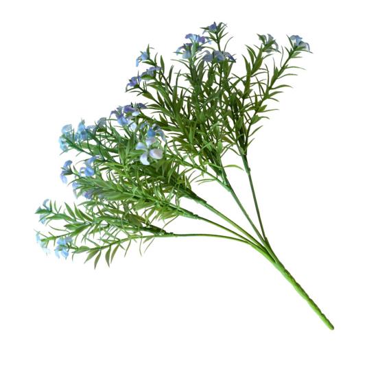 Artificial Flower 5 Stems Fake Wildflower Bouquet with Leaves for Wedding Centerpieces Floral