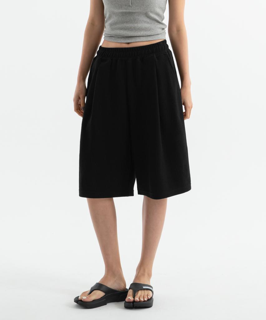 BRENSON ( Waffle ) Single-Pleat Waffle Shorts ( 4 Colors )