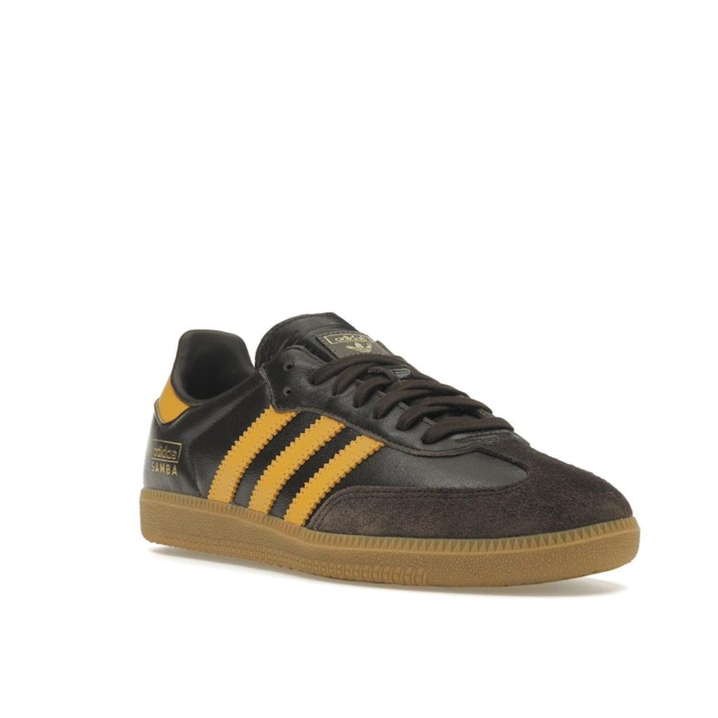 Adidas Samba OG Dark Brown Yellow Unisex Sneakers Preloved-Yellow Gum IG6174