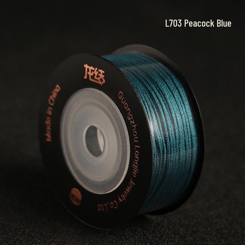 Dragon Knot High-A Jade Thread: Eco-friendly, Colorfast Jewelry Weaving Cord, 79 Colors, Handmade DIY Bracelet Material.