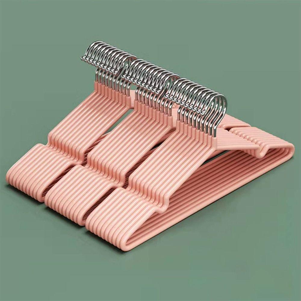 10PCS Hangers Household Dry Clothes Hanging Rack Stainless Steel Clothes Dress Organizer