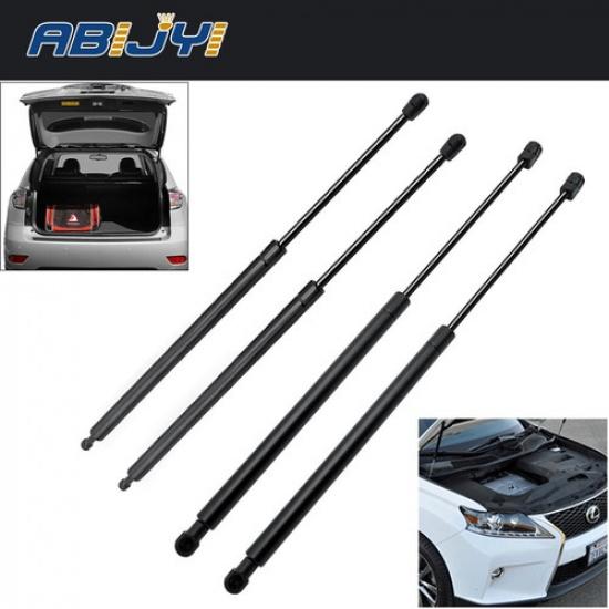 4Pcs Front Hood+Rear Tailgate Gas Shock Struts For Lexus RX350 RX450H 2010-2015