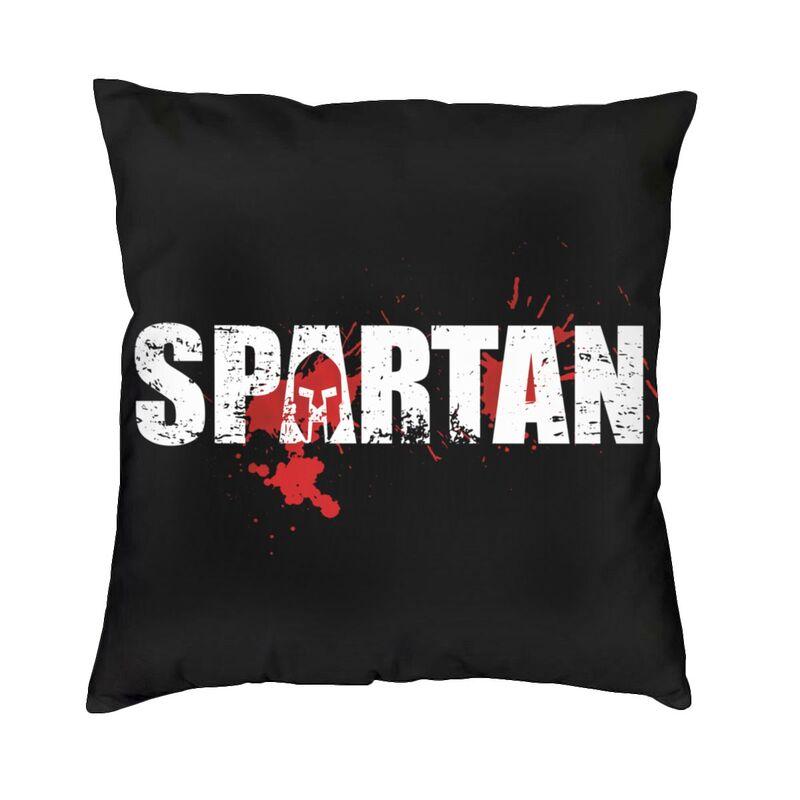 

Large Spartan Race Logo Square Pillow Cover Home Decorative Cushion Cover Throw Pillow for Car Doublesided Printing 30x30cm 12x12in