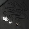 Stainless Steel Necklace Roman Numerals Small Waist Pendant Personality Hip-Hop Playing Cards Titanium Steel Jewelry