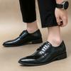 Dress Shoes Men High Quality Handmade Oxfords Leather Suit Shoes Business Footwear Wedding Formal Italian Shoes Men