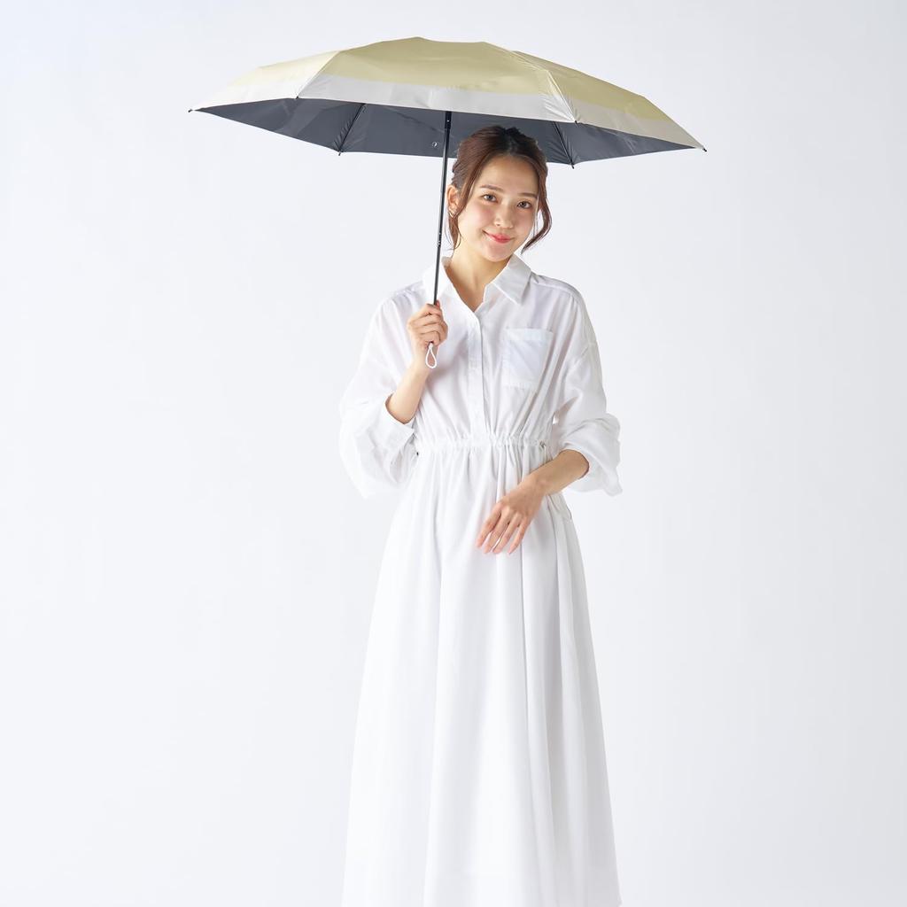 Kowaza Folding Light Heat UV for Both Sunny and Rainy Easy To Open and Easy To for Men and Ribs Light Mio Ambassador Umbrella, Hand-opened, 100%