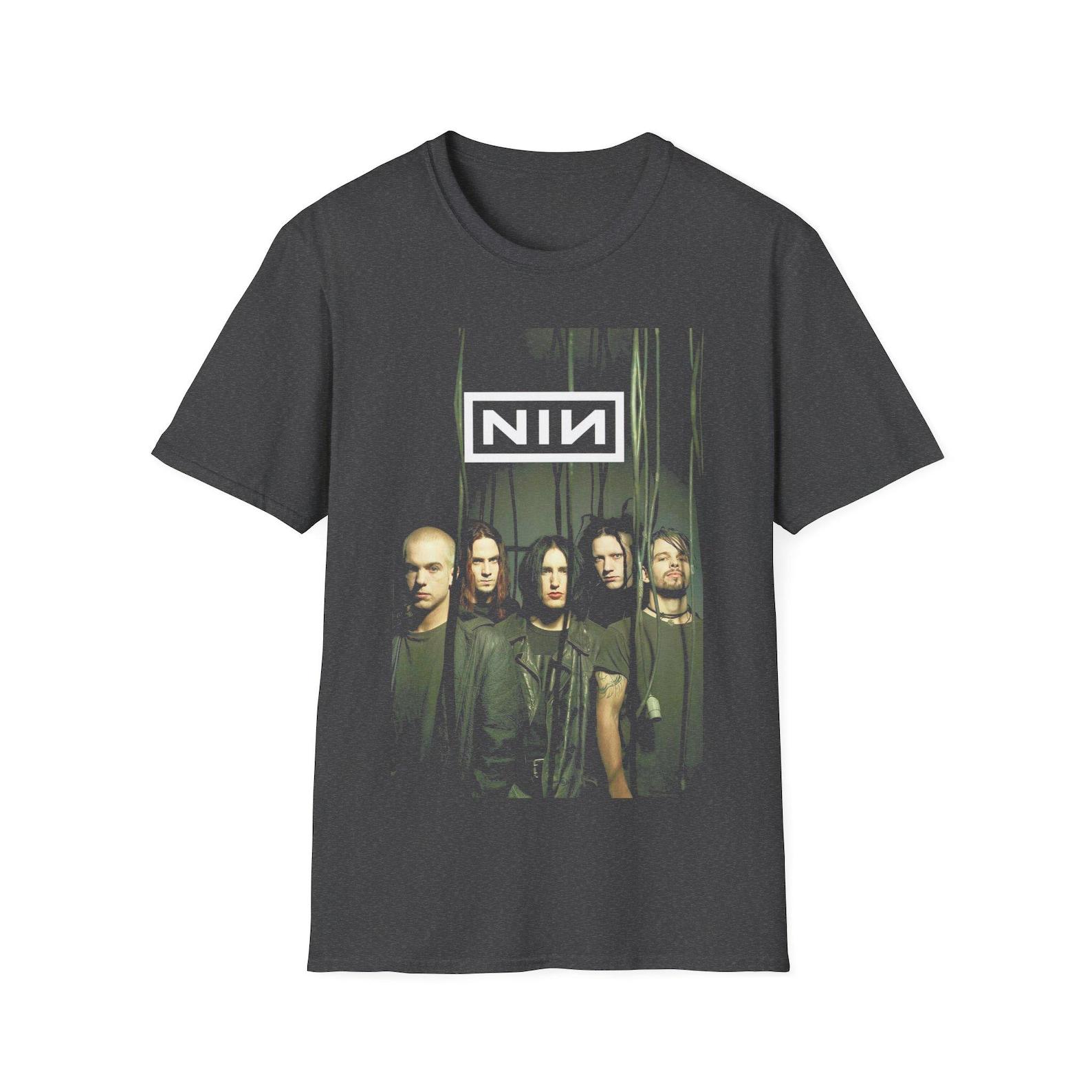 Nine Inch Nails Shirt, NIN Band Tee, Industrial Rock Music Merch, Trent Reznor Fan Gift, Alternative Metal Concert T shirt S