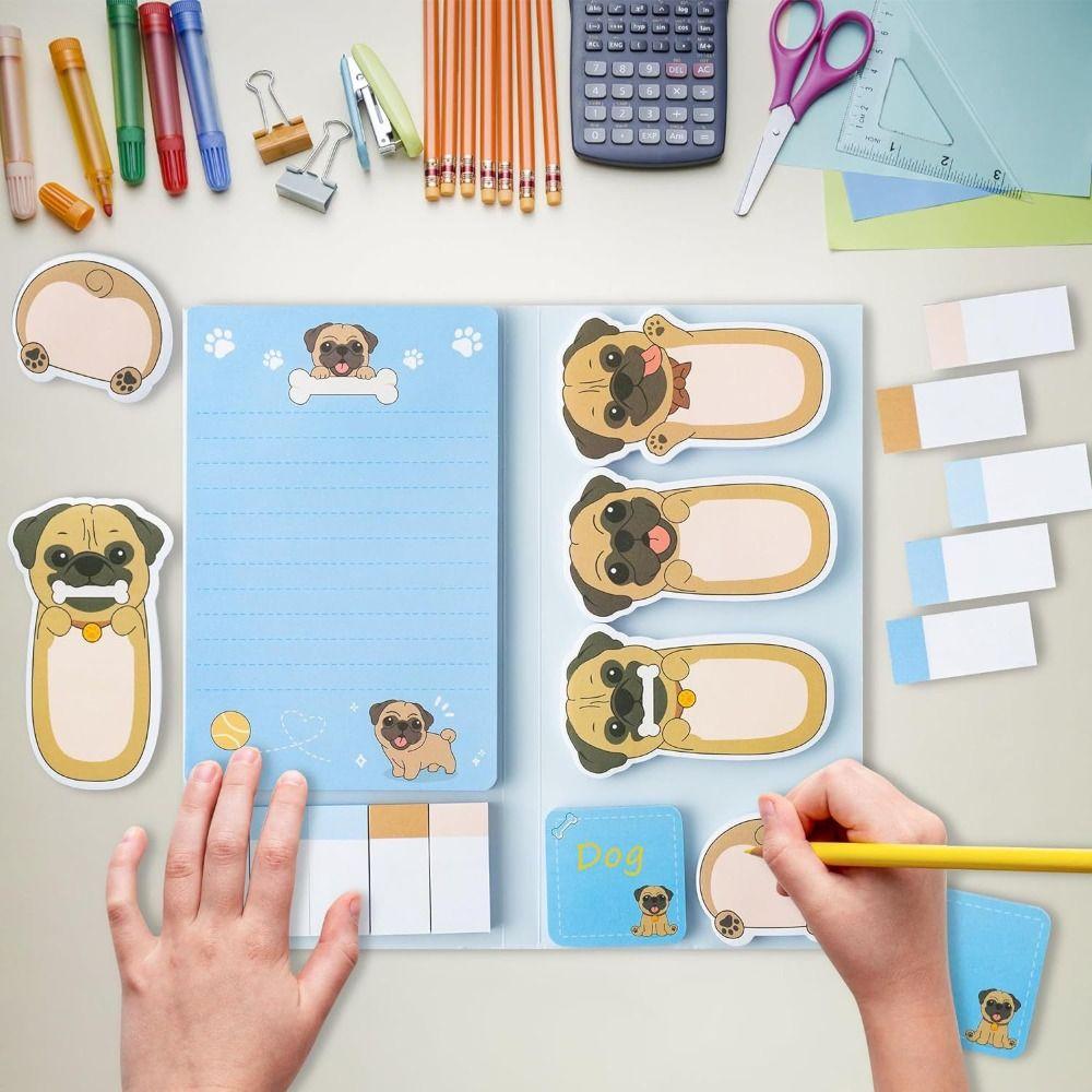 Thickened Self-Adhesive Sticky Notes 50 Sheets Square Memo Pad Animal Sticky Notes Set  Stationery