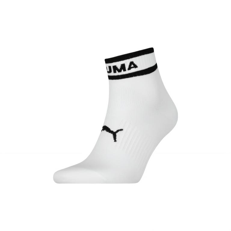 PUMA UNISEX QUARTER 1P APAC Ankle Socks Unisex 1 Pack White Black 938223-04 43/46