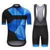 Men Women Cycling Jersey Bib Shorts Set Short Sleeve Quick Dry Bike Apparel Sportswear