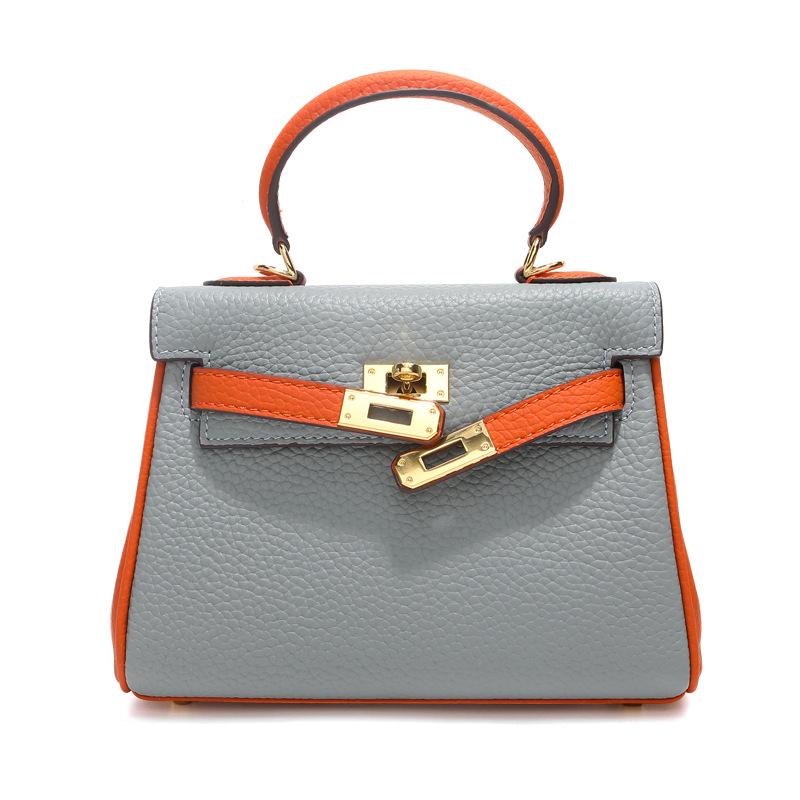 Top Grain Cowhide Kelly High-End Women's Genuine Leather Handbag/Shoulder Crossbody Bag