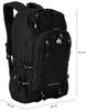 Large Daypack Rucksack Backpack Large Capacity Logos Black One Size [Logo Spark]