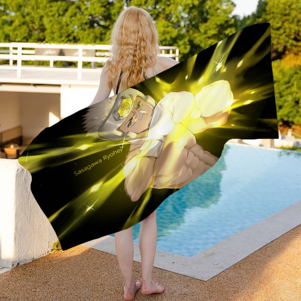 Popular Anime H-Hitman Reborn Beach Towel Colorful Bath Towels For Girl Microfiber Quick Dry Sand Free Beach Spa Gym Pool