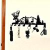 Metal Deer Wall Key Hook Entry Organizer Nature Gift Home Decor
