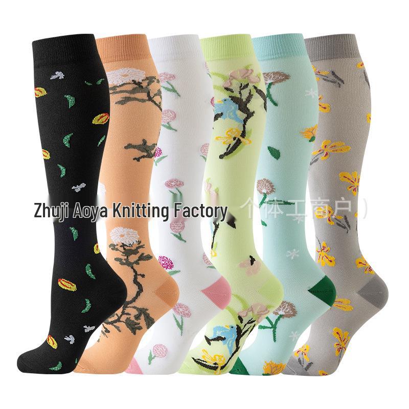 Cross-border Over-the-Knee Compression Yoga & Sport Socks Set