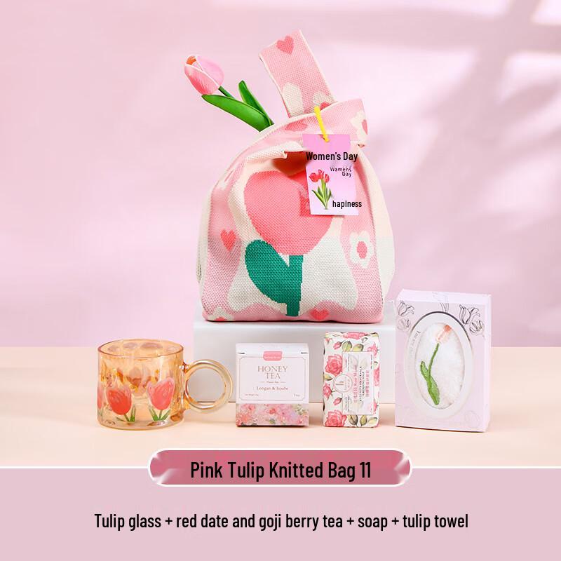 Women s Day Pink Tulip Gift Set