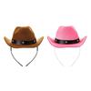 Cowboy Cosplay Costume Hairband Cowboy Hat Headband Carnivals Party Headdress
