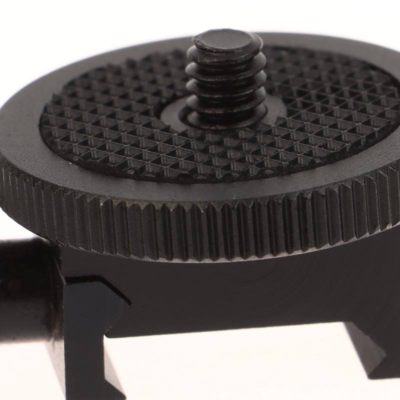 Taktisk Picatinny Siderail Kameramontering 21 mm til 25 mm 1/4 tommers skrue Sportskameramonteringsadapter for jakttilbehør