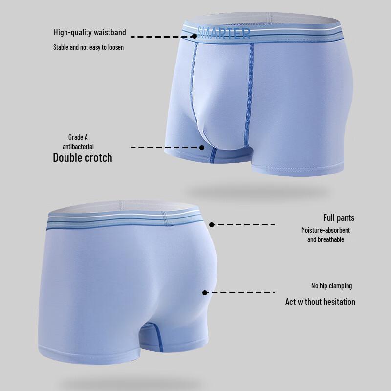 FitonTon Men's Cotton Boxer Briefs