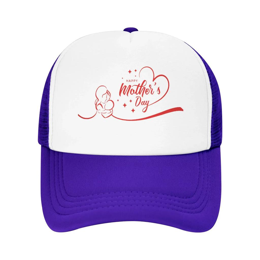 Mom Hug Happy Mother's Day Mama Travel Mesh Baseball Caps For Womens  High-end Female Beach Bucket Hat Trucker Cap