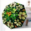 Stained Glass Floral Panel - Circular Window Art Decor Umbrella, Christmas Gift Y89