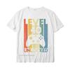 Level 40 Unlocked Funny Video Gamer 40th Birthday Gift T- Printed On For Men Wholesale Cotton T-Shirt Casual Top