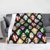 Deads by Daylights Horror Game Blankets  Flannel Throw Blanket Summer Air Conditioning Personalised Lightweight Bedspreads