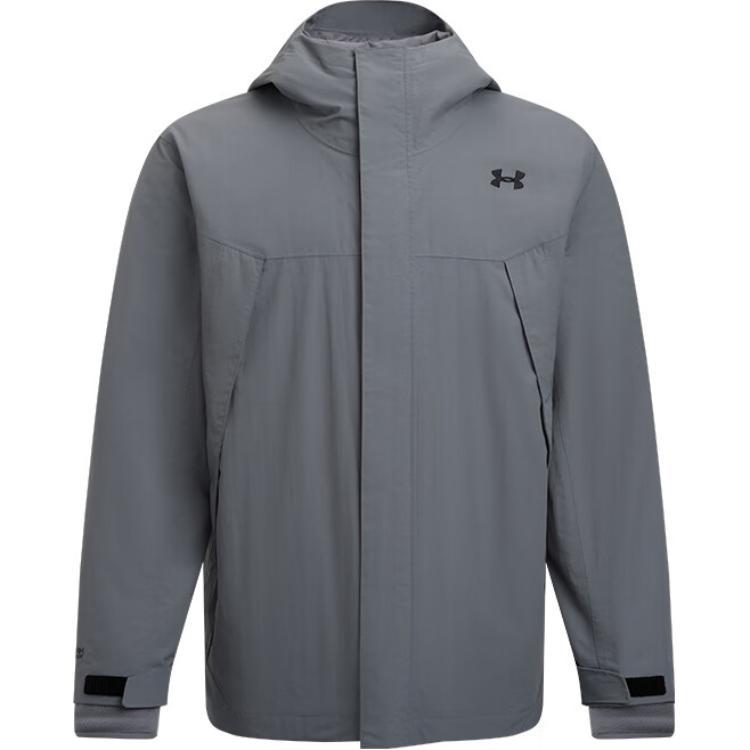 

Under Armour Hooded Warm Comfortable Jacket Men Jacket Dark-Gray 6001977-024 XL