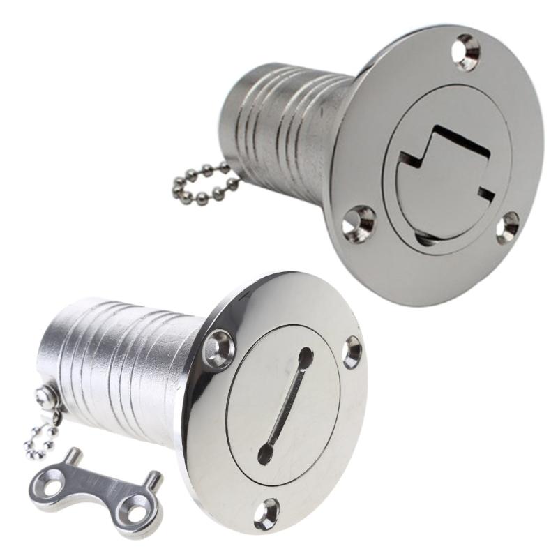 Marine Hardware 316 Edelstahl Deckseinfüllstutzen Einfüllstutzen Kraftstoff Benzin Diesel Wasser Abfall Kappen Zubehör Yacht