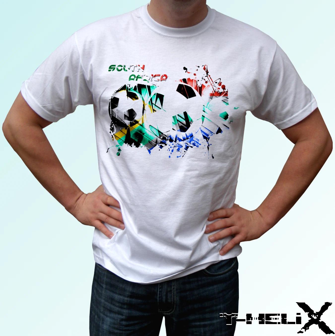 South Africa football flag - white kids boys T-Shirt top - s s kids baby sizes 150
