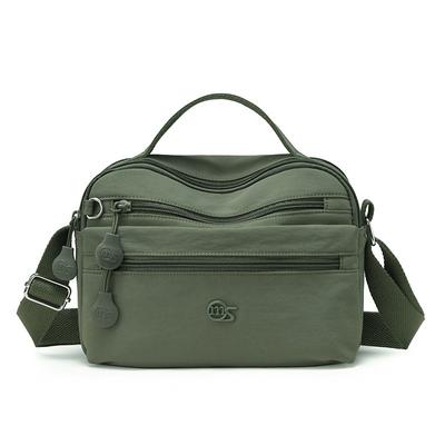 Casual Canvas Bag Women's New Versatile Niche Design Broadband Shoulder Messenger Bag Small Square Bag