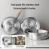 BEAR 304 Stainless Steel Yukihira Pot with Steamer