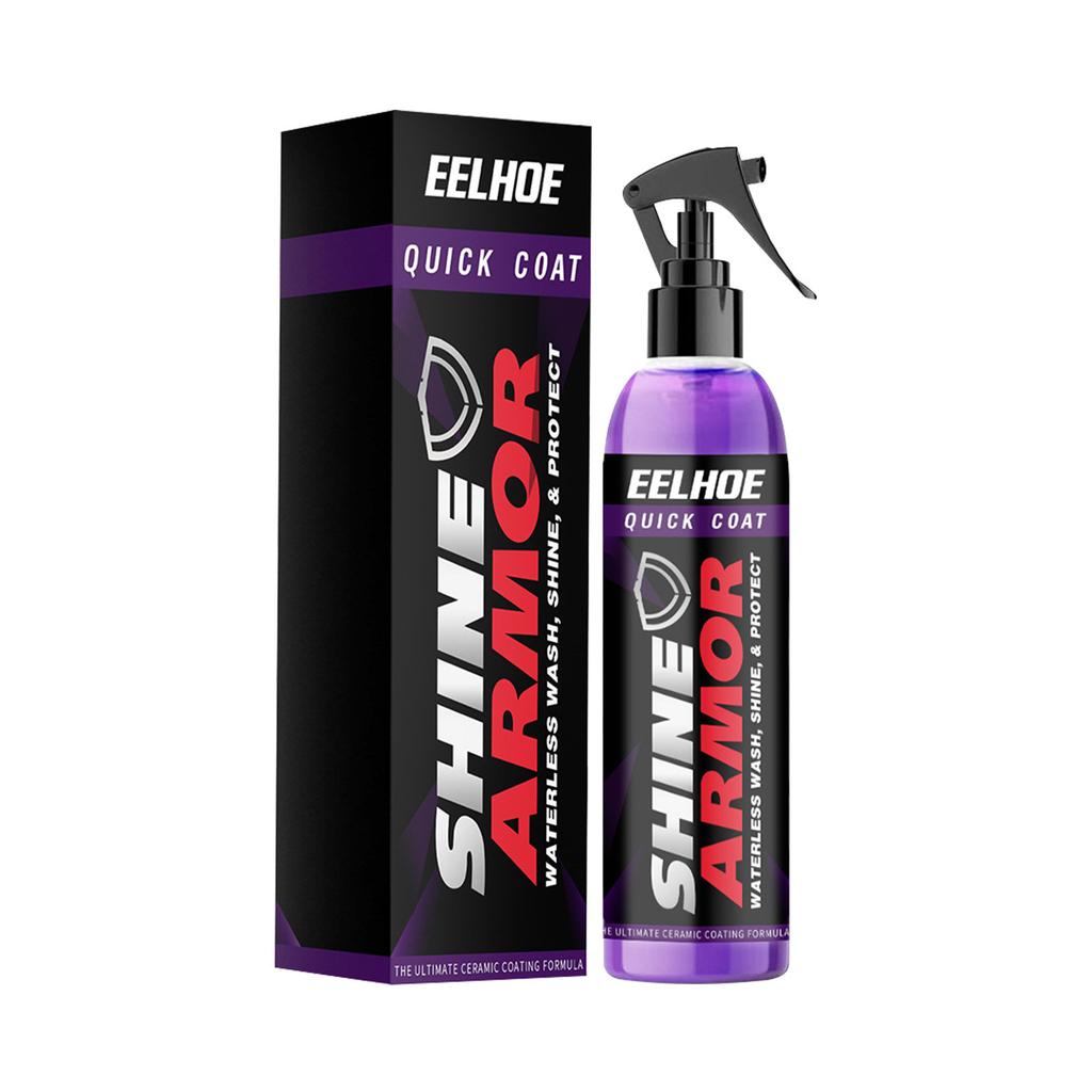 EELHOE Nano Ceramic Coating Spray - Purple Wax Sealant, Micro Crystal Car Polish, Quick Protection Wax, 300ml