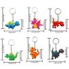 12 Pieces Dinosaur Keychains Keyrings Decoration for Birthday Party Supplies