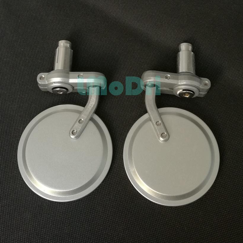 2pcs/Pair Motorcycle Rear View Mirrors Round 7/8" Handle Bar End Foldable Motorbike Side Mirror For Suzuki for Kawasaki