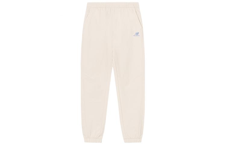 New Balance Knitted Sweatpants Men s Ivory White Moderate Cuffed Pants 5TC44572-IV XL