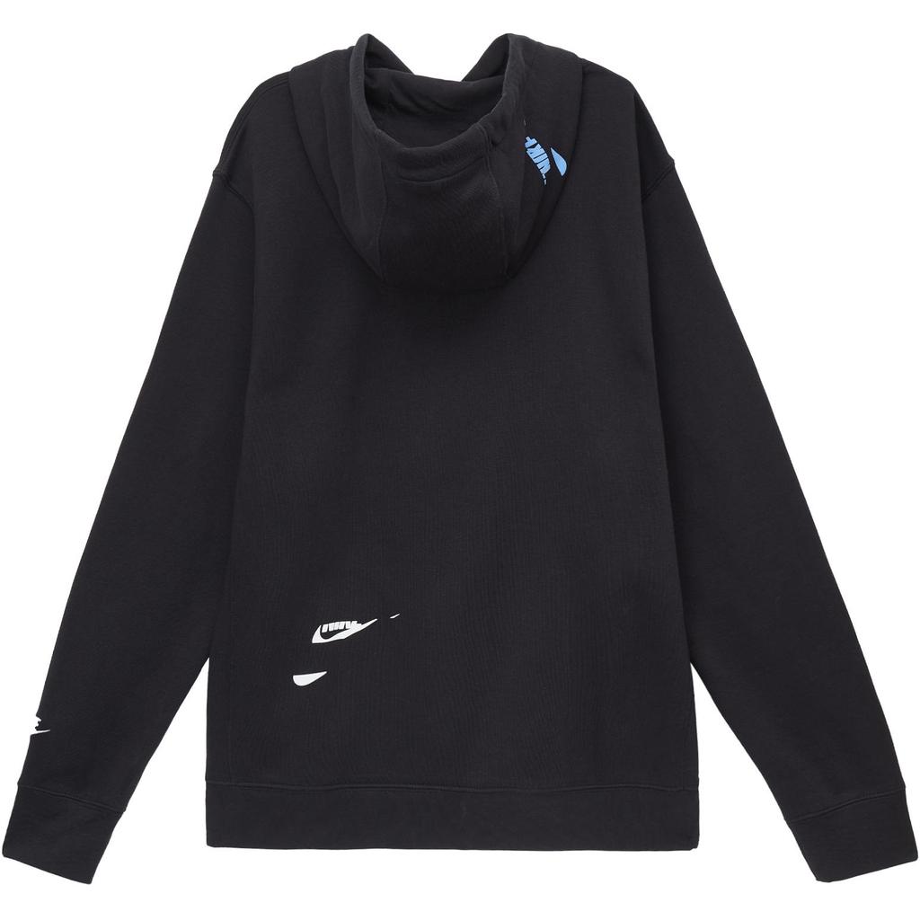 Nike Embroidered Logo Hoodie Pullover Unisex Tops Black DM6874-010