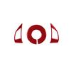 Carbon Fiber Car Steering Wheel Panel Buttons Trim Frame Cover Sticker For Fiat 500 2012-2015 Car Styling Accessories