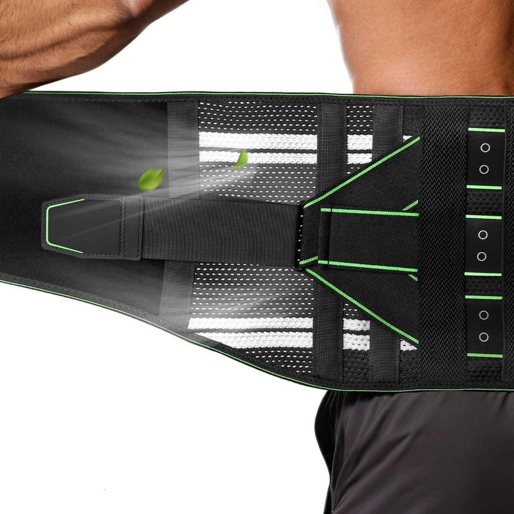 Back Brace for Lower Back, 8X Powerful Lumbar Support with 3D Pad, Support Belt for Men Women, Breathable Back Support Brace