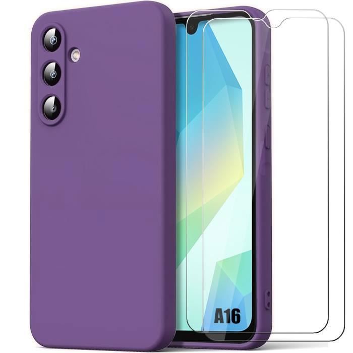 Case for Samsung Galaxy A16 - Booling - Shockproof Silicone - Ultra Slim - Dark Purple